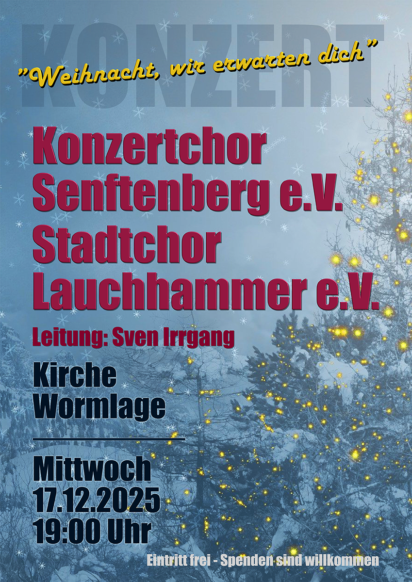 Weihnachtskonzert Wormlage 2025 1200x800